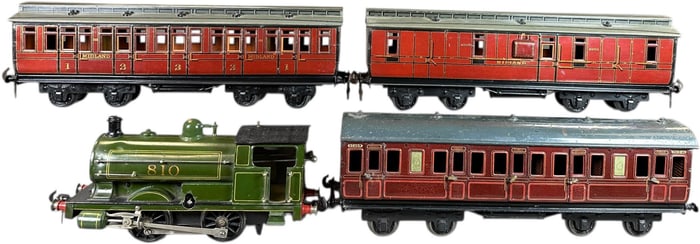 CARETTE PECKETT TANK LOCO & PASSENGER CARS