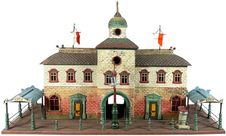 LARGE BING STATION W/ ELECTRIC LAMP