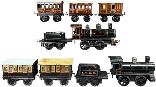 TWO BRITISH MARKET BING PASSENGER SETS