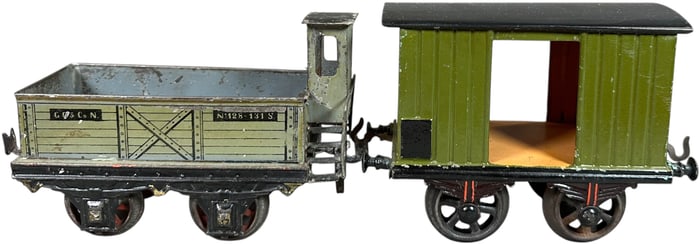 BING & CARETTE GAUGE 2 FREIGHT CARS