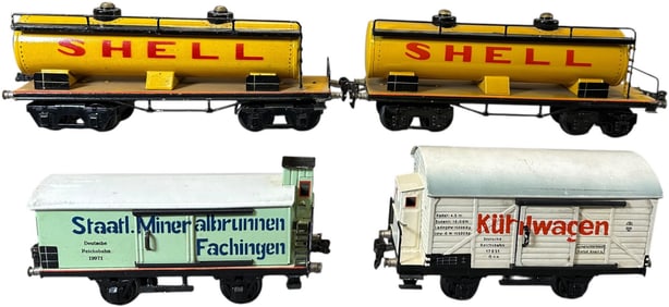 MARKLIN GAUGE 1 SHELL TANK & FREIGHT CARS