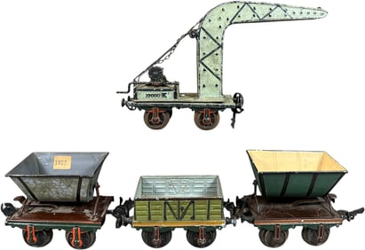MARKLIN CRANE CAR & FREIGHT WAGONS