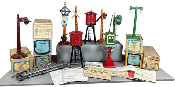 GROUP OF PREWAR AMERICAN FLYER SIGNALS