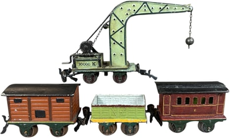 HAND PAINTED MARKLIN O GAUGE FREIGHT CARS