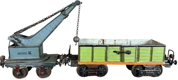MARKLIN 8-WHEEL GONDOLA & CRANE
