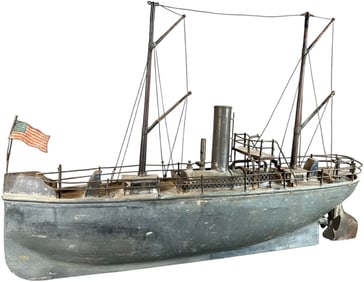 ELABORATE CARETTE LIVE STEAM OCEAN LINER