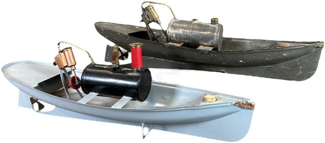 TWO WEEDEN LIVE STEAM LAUNCH BOATS