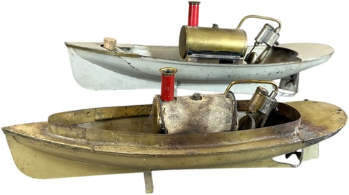 TWO WEEDEN LIVE STEAM LAUNCH BOATS