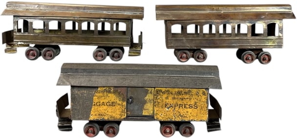 EARLY CARLISLE & FINCH PAPER LABEL PASSENGER CARS