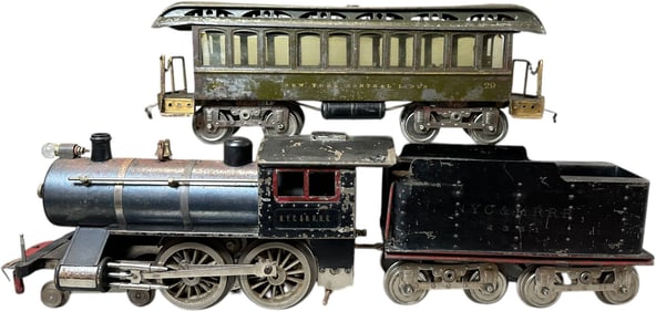 LIONEL NO.6 LOCOMOTIVE & DAY COACH