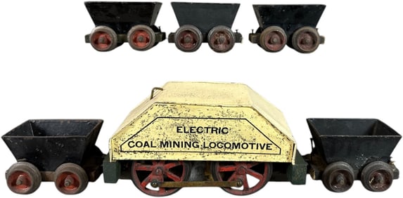EARLY CARLISLE & FINCH MINING TRAIN SET