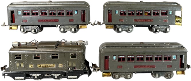 PREWAR LIONEL NO.251 PASSENGER SET