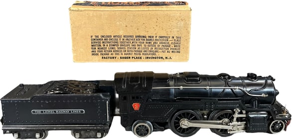 PREWAR LIONEL 385E LOCO W/ 1835 TENDER