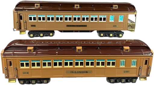 TWO CONTEMPORARY BROWN STATE CARS