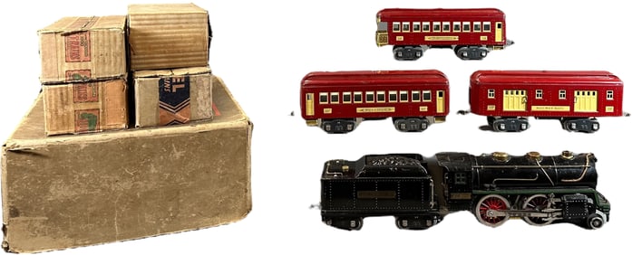 BOXED LIONEL OUTFIT NO.385 PASSENGER SET