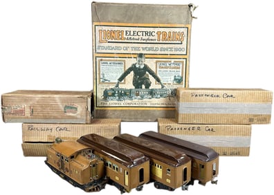 BOXED LIONEL OUTFIT NO.342E PASSENGER SET