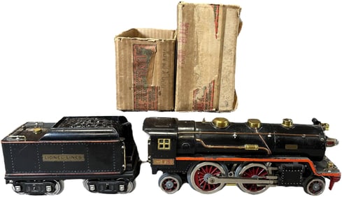 BOXED LIONEL 390E LOCO W/ RARE 390X TENDER