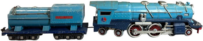 LIONEL NICKEL TRIM BLUE COMET LOCOMOTIVE