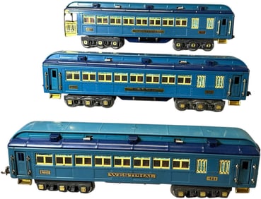 PREWAR LIONEL BLUE COMET PASSENGER CARS