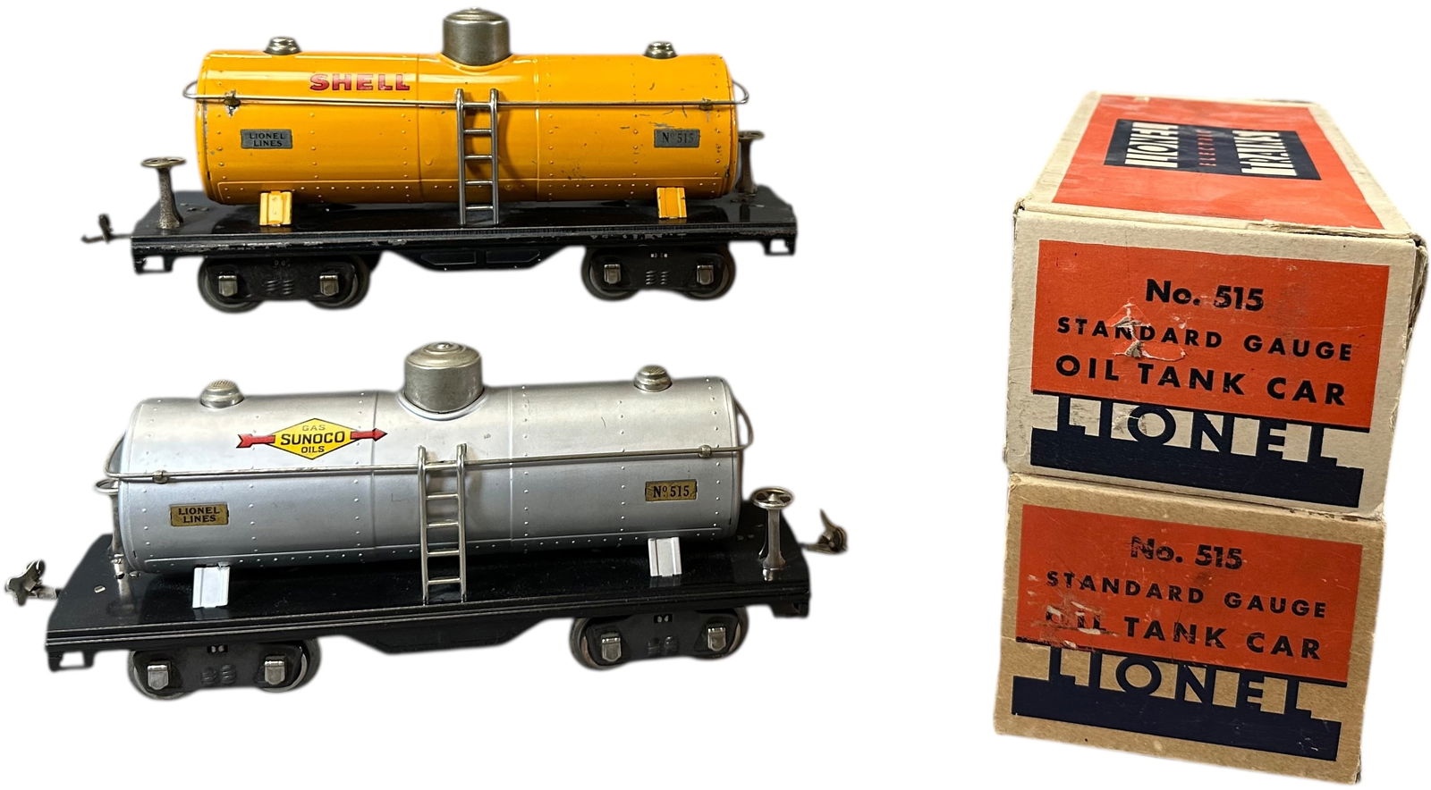 BOXED PREWAR LIONEL 500 SERIES TANK CARS (1 of 5)