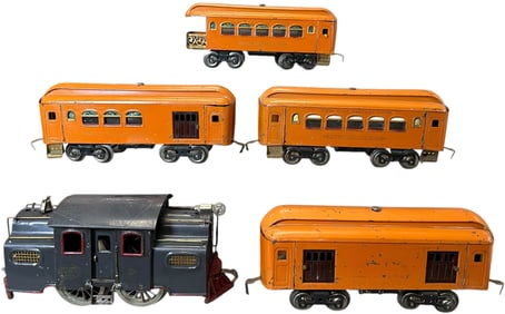 PREWAR LIONEL NO.38 ORANGE 30 SERIES SET