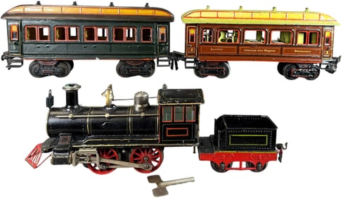 MARKLIN AMERICAN OUTLINE LOCO WITH COACHES