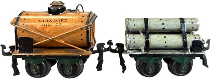 MARKLIN STANDARD OIL CAR AND GAS WAGON