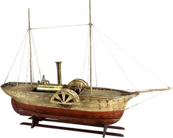 EUROPEAN LIVE STEAM WOODEN PADDLEWHEELER