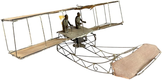 LARGE GUNTHERMANN CLOTHE BI-WING AIRPLANE