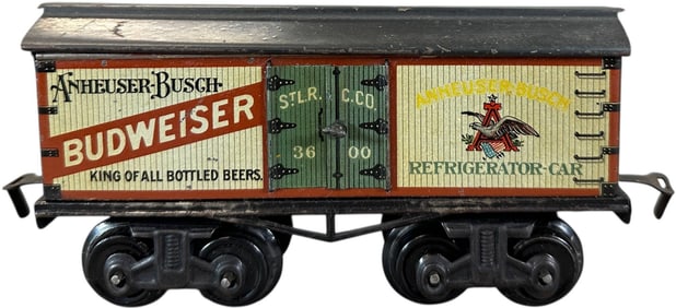 BING O GAUGE BUDWEISER CAR