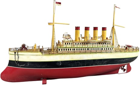 LARGE CARETTE FOUR STACK OCEAN LINER