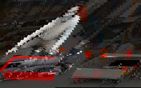 7.5 GAUGE LIVE STEAM AMERICAN 4-4-0 LOCOMOTIVE