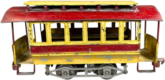 UNUSUAL RED NO.1 SIX-WINDOW TROLLEY
