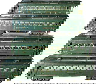 GREEN LIONEL STATE SET CARS