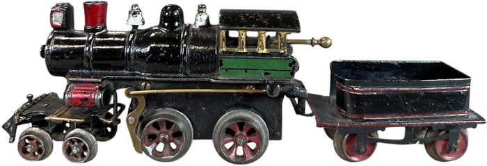 EARLIEST IVES NO.25 CAST IRON BAND LOCOMOTIVE