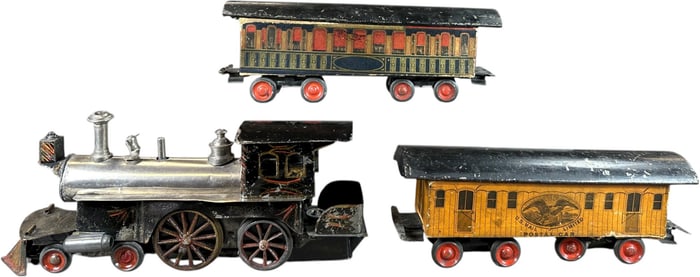 BEGGS LIVE STEAM LOCOMOTIVE PASSENGER SET