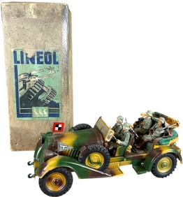 BOXED LARGE LINEOL FIELD CAR