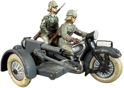 LINEOL GERMAN MOTORCYCLE WITH MACHINE GUN