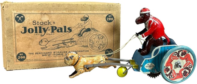 BOXED STOCK CO JOLLY PALS MONKEY CART