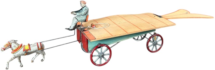 FRENCH TRANSITIONAL FARM WAGON AIRPLANE