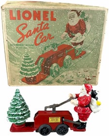 BOXED LIONEL SANTA CLAUS HANDCAR