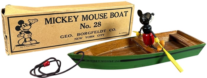 BOXED MICKEY MOUSE FUN-E-FLEX BOAT
