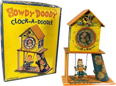 BOXED HOWDY DOODY CLOCK-A-DOODLE