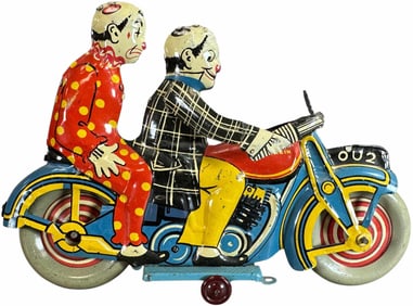 BRITISH CLOWNS ON MOTORCYCLE