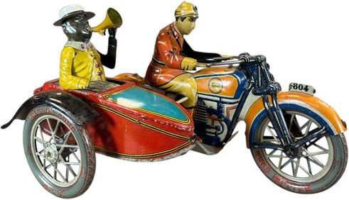 LARGE PAYA MOTORCYCLE W/SIDECAR