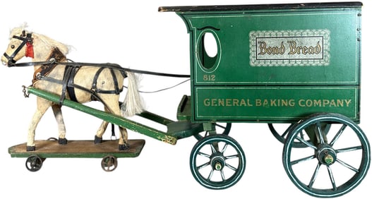 SCHOENHUT BOND BREAD BAKERY WAGON