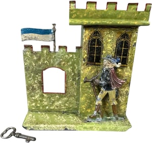 BING TRUMPET HERALD MECHANICAL BANK