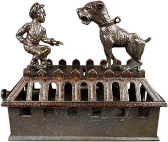 BOY & BULLDOG MECHANICAL BANK