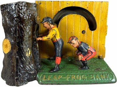 LEAP FROG MECHANICAL BANK