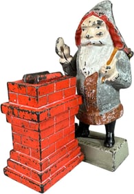 SANTA AT CHIMNEY MECHANICAL BANK